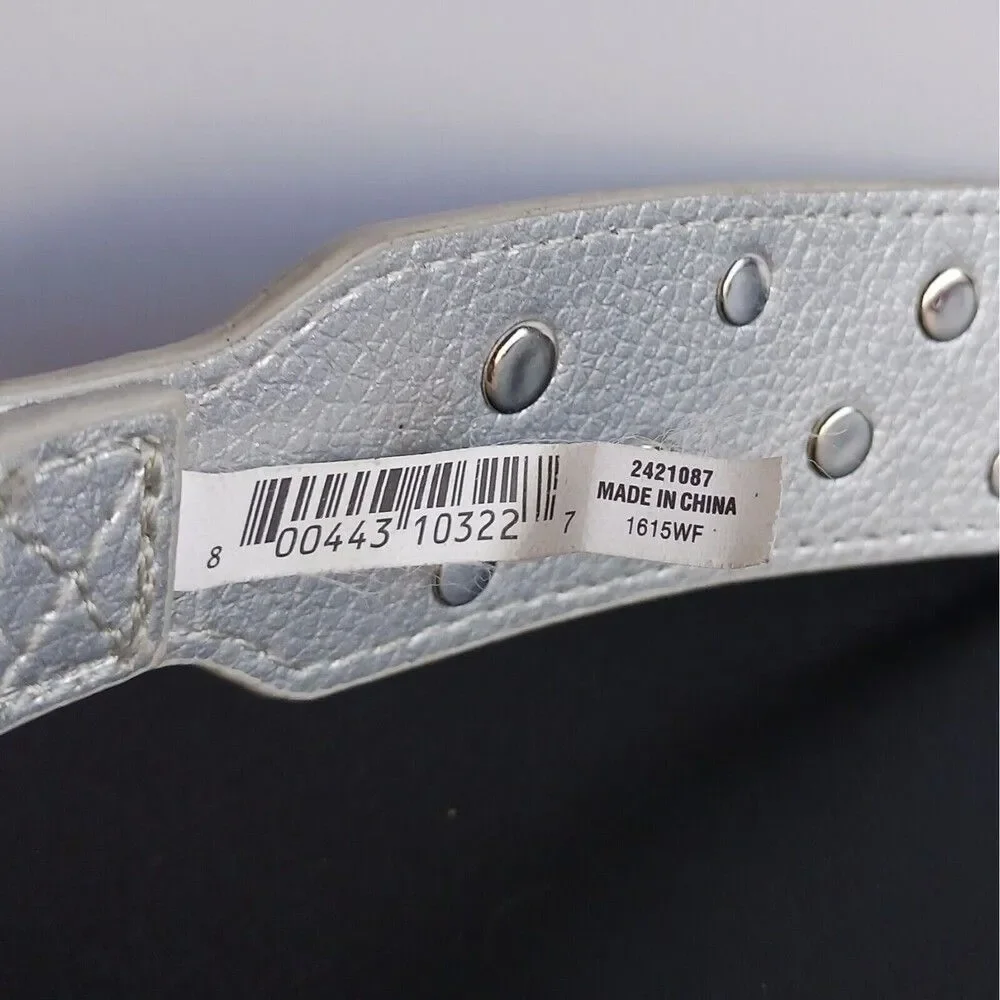 Good2Go Buckled Silver Studded Adjustable Dog Collar XS-SM Pets Fur Babies